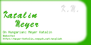 katalin meyer business card